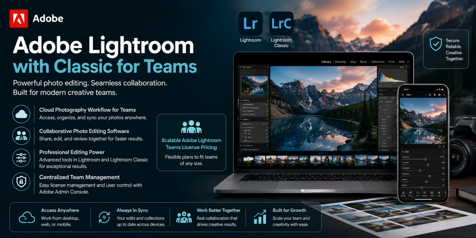 Adobe Lightroom with Classic for teams