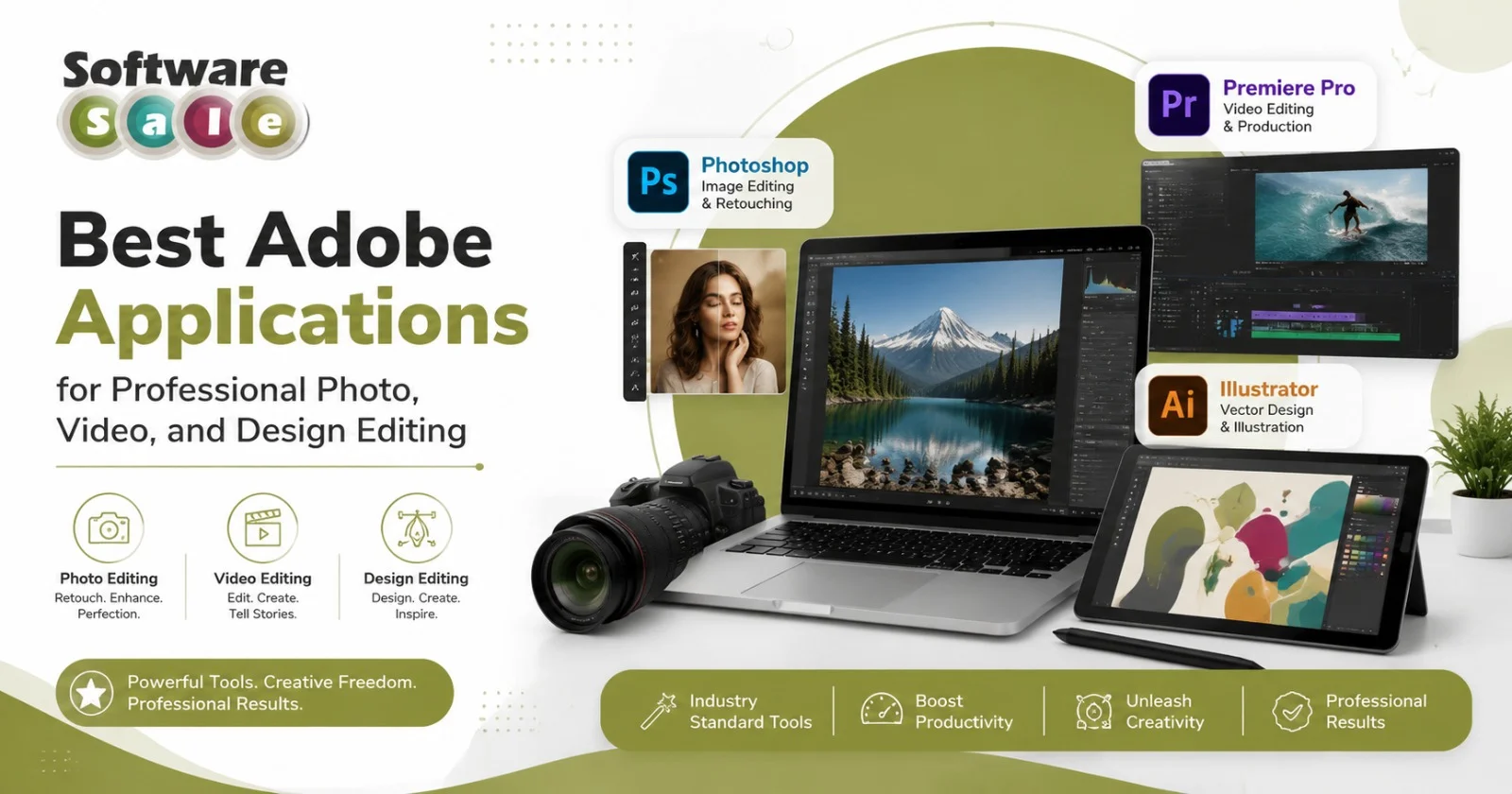 Best Adobe Applications for Professional Photo, Video, and Design Editing